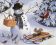 Картина по номерам Снеговик в лесу E537