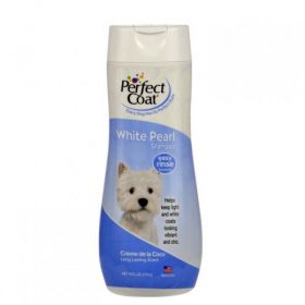 Шампунь+кондиционер 8in1 PC White Pearl Shampoo & Conditioner, для светлых собак, 473мл