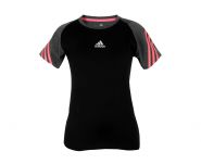 Футболка женская чёрно-красная Adidas Start Short Tee Speedline ADISWSST03