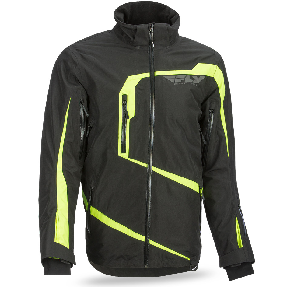 Fly - Carbon куртка зимняя ATV/Snow, черно-желтая