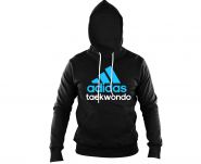 Толстовка с капюшоном черно-синяя (Худи) Adidas Community Hoody Taekwondo ADICHTKD