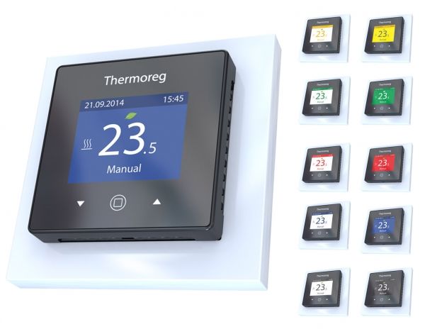 Электронный терморегулятор Thermoreg TI-970 цветной программируемый для теплого пола