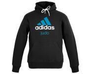 Толстовка с капюшоном черно-синяя (Худи) Adidas Community Hoody Judo ADICHJ