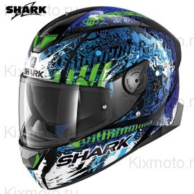 Шлем Shark Skwal 2 Switch Rider 2, Синий