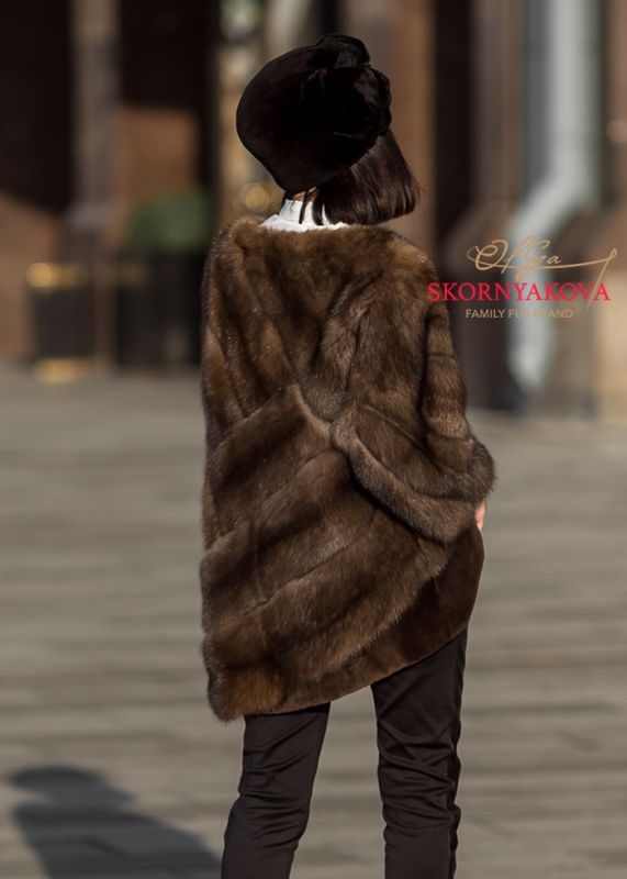 Куртка из соболя линия couture 3D раскладка