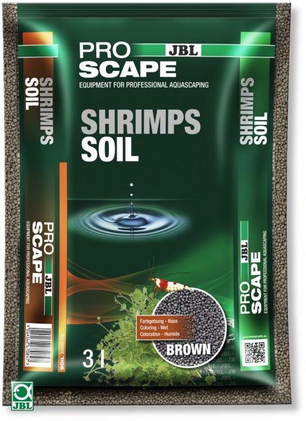 JBL ProScape ShrimpsSoil BROWN - Питательный грунт для аквариумов с креветками, коричневый, 3 л