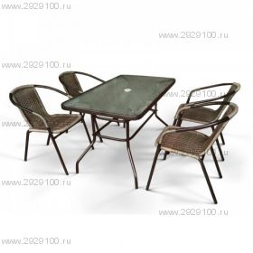 Комплект мебели Николь-CDC01/CDT016 Brown (4+1)