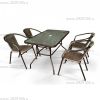 Комплект мебели Николь-CDC01/CDT016 Brown (4+1)