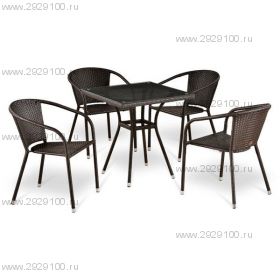 Комплект мебели Николь-T283BNT-W2390 Brown (4+1)