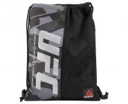 Мешок для обуви черно-серый Reebok UFC Ultimate Fan Draw String Bag BR4595