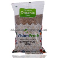 Зира (кумин) зерна Висион Фреш Органик | Vision Fresh Organic Cumin Seed (Jeera Whole)