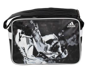 Сумка спортивная черно-белая Adidas Sports Bag Taekwondo S ADIACC111CS-T-S