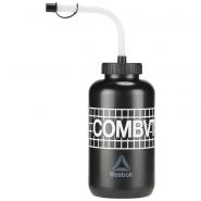 Бутылка для воды черно-белая 1.0 л Reebok Combat Water Bottle BR4617