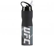 Бутылка для воды черно-серая 0.75 л Reebok UFC Ultimate Fan Water Bottle BR4603