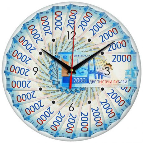 Часы настенные 2000 руб (стеклянные)