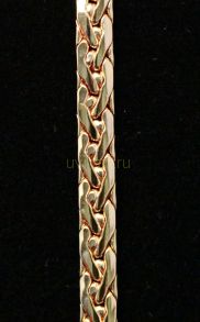 Позолоченная цепочка с плетением змейкой, 5 мм (арт. 250127)