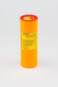 Емкость-контейнер одноразовый для острых медицинских отходов с иглосъемником класса Б – «ОЛДАНС», объемом 0,25л., желтого цвета