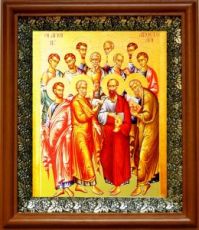 12 апостолов (19х22), светлый киот