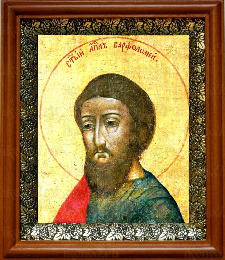 Апостол Варфоломей (19х22), светлый киот