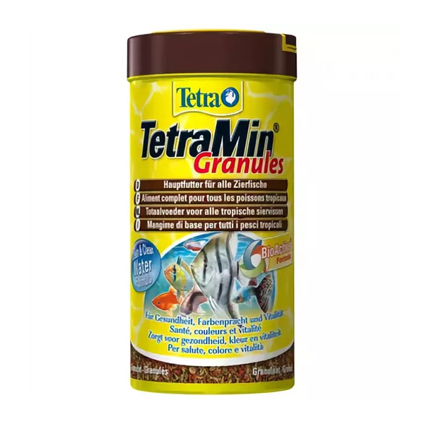 Корм Tetra Min Granulat гранулы 250мл для всех видов тропических рыб