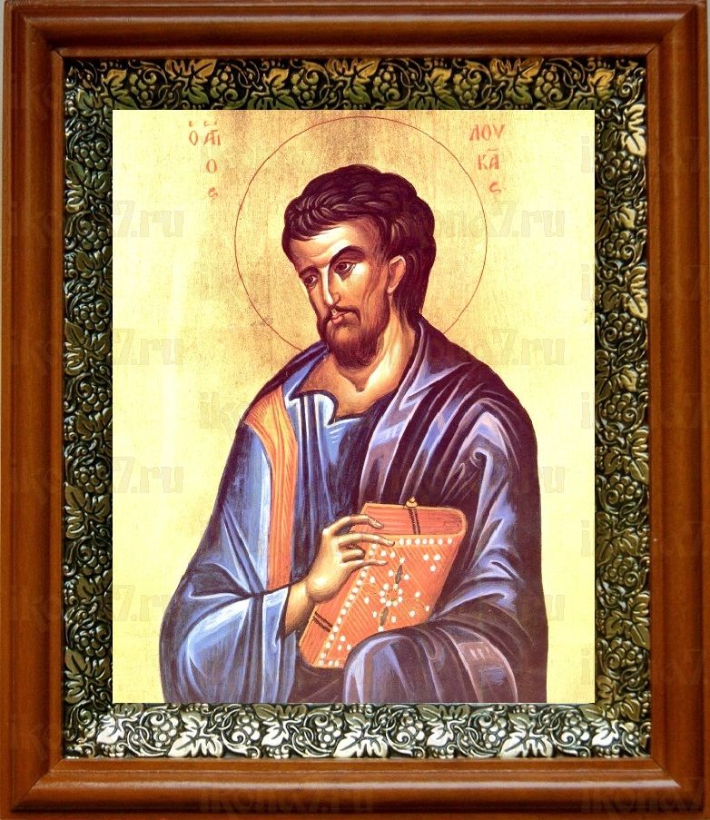 Лука, апостол (19х22), светлый киот
