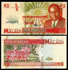 Малави - 5 Квача 1995 UNC