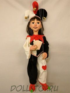 Чешская кукла-марионетка Джокер  - A29 Joker (Чехия, Praha, Hand Made, авторы  Ивета и Павел Новотные)