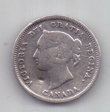 5 центов 1881 г. Канада. Великобритания
