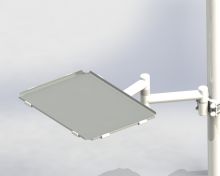 Столик инструментальный DS-Tab-30-2  (нерж сталь / стекло)