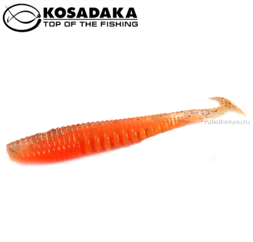 Виброхвост Kosadaka Awaruna 75, 10шт., цвет ORG AWA-075-ORG