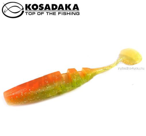 Виброхвост Kosadaka Loopy Shad 80, 7шт., цвет AGS LSH-080-AGS