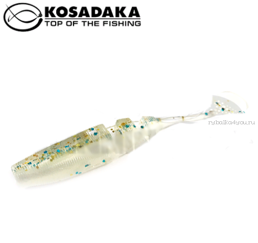 Виброхвост Kosadaka Loopy Shad 80, 7шт., цвет GTR LSH-080-GTR