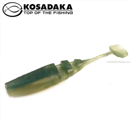 Виброхвост Kosadaka Loopy Shad 80, 7шт., цвет TRS LSH-080-TRS