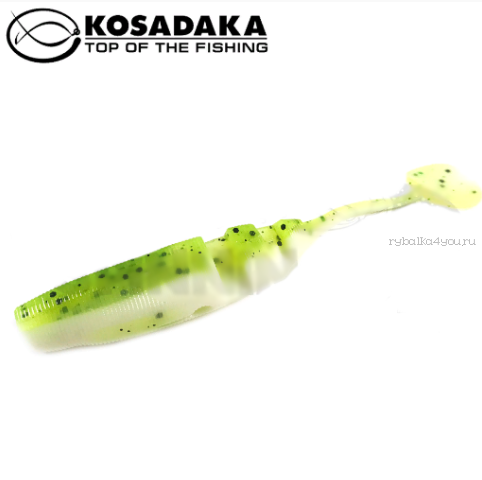 Виброхвост Kosadaka Loopy Shad 80, 7шт., цвет WG LSH-080-WG