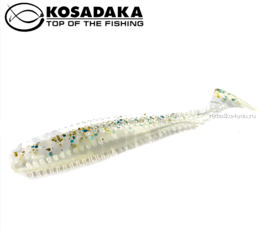 Виброхвост Kosadaka Spikey Shad 120, 4шт., цвет GTR SSH-120-GTR