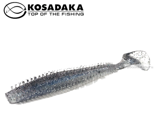 Виброхвост Kosadaka Spikey Shad 120, 4шт., цвет SR SSH-120-SR