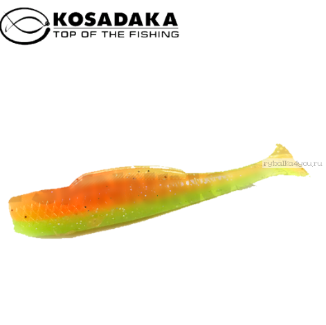 Виброхвост Kosadaka Weedless Minnow 65, 6шт., цвет AGS WM-065-AGS