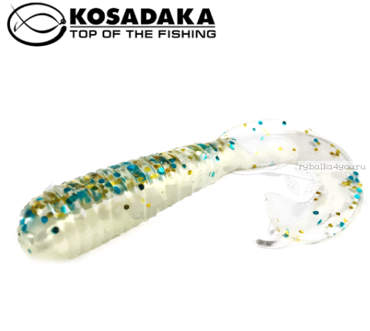 Твистер Kosadaka с разрезным хвостом Triple Tail 60, 10шт., цвет GTR TTL-060-GTR