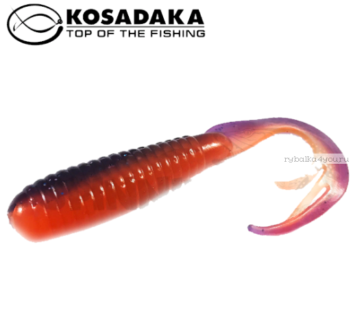 Твистер Kosadaka с разрезным хвостом Triple Tail 60, 10шт., цвет VF TTL-060-VF