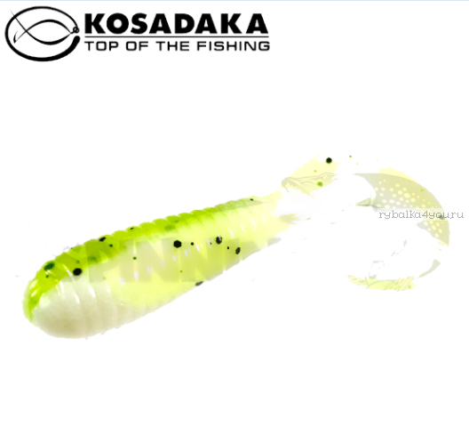 Твистер Kosadaka с разрезным хвостом Triple Tail 60, 10шт., цвет WG TTL-060-WG