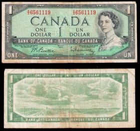 Канада 1 доллар 1954. ХОРОШАЯ
