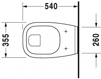 Подвесной унитаз Duravit D-Code 221009 схема 1