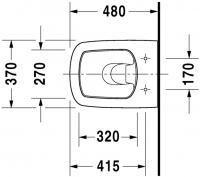 Подвесной унитаз Duravit DuraStyle 253909 схема 1