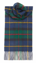теплый шотландский шарф 100% шерсть , расцветка клан Маклауд (модерн)  MACLEOD OF HARRIS MODERN TARTAN плотность 6