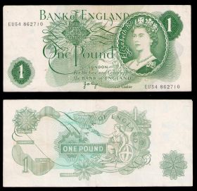 Англия 1 фунт 1970