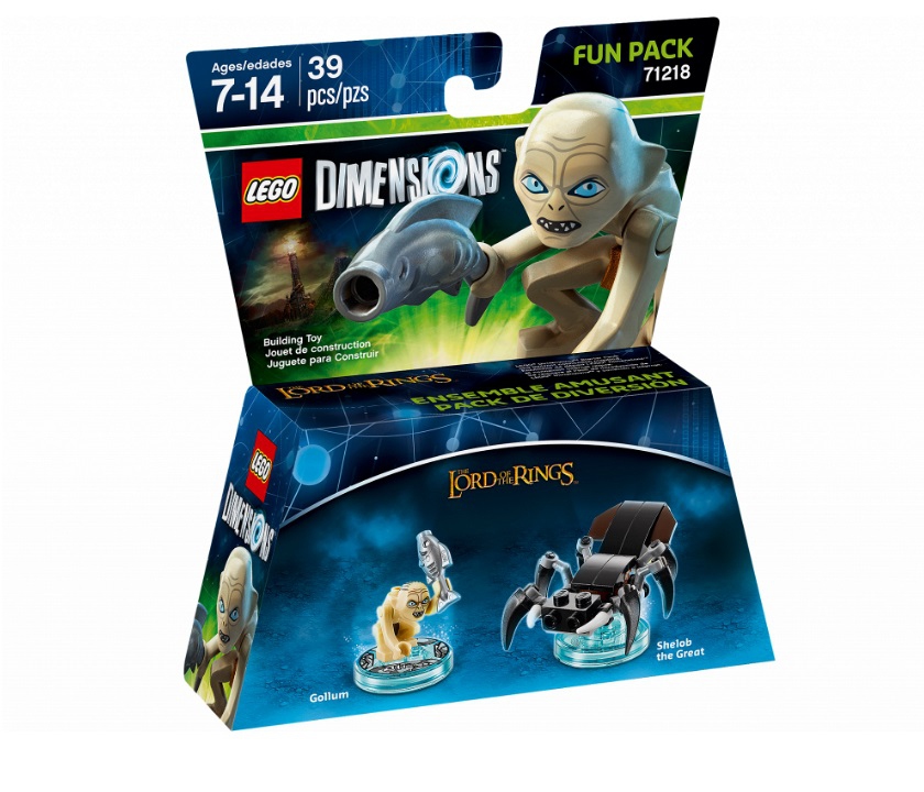 Голлум и Шелоб Великий. Конструктор ЛЕГО Dimensions Fun Pack 71218