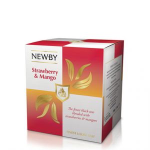Чай черный Манго и Клубника Newby Strawberry Mango в картонной пачке 220130 - 100 г (Англия)