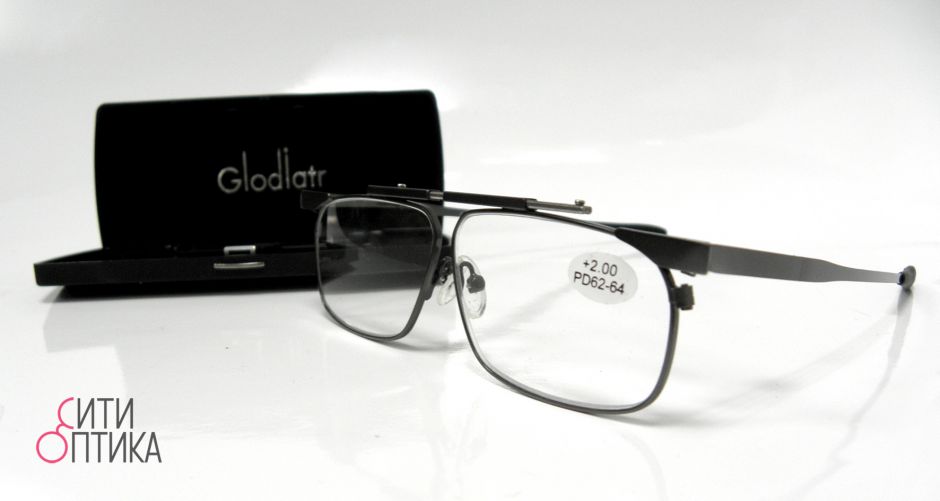 Складные очки с диоптриями  в футляре Glodiatr G115 C3