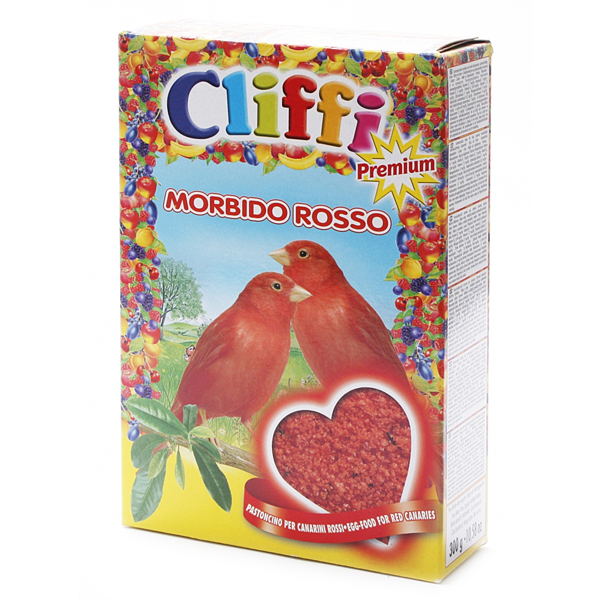 Корм Cliffi Morbido Rosso Яичный 300гр для красных канареек