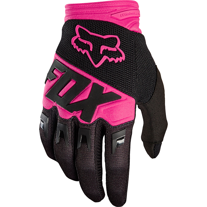 Fox Dirtpaw Race Youth Black/Pink перчатки подростковые, черно-розовые